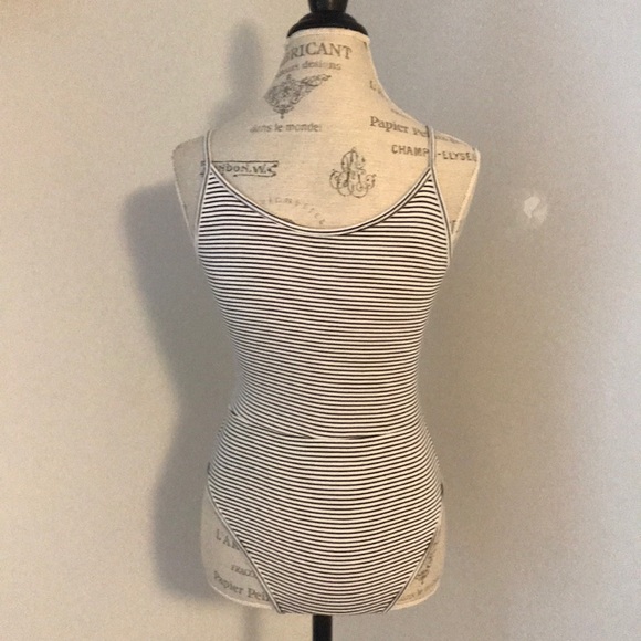 Black and white striped body suit - Picture 2 of 4